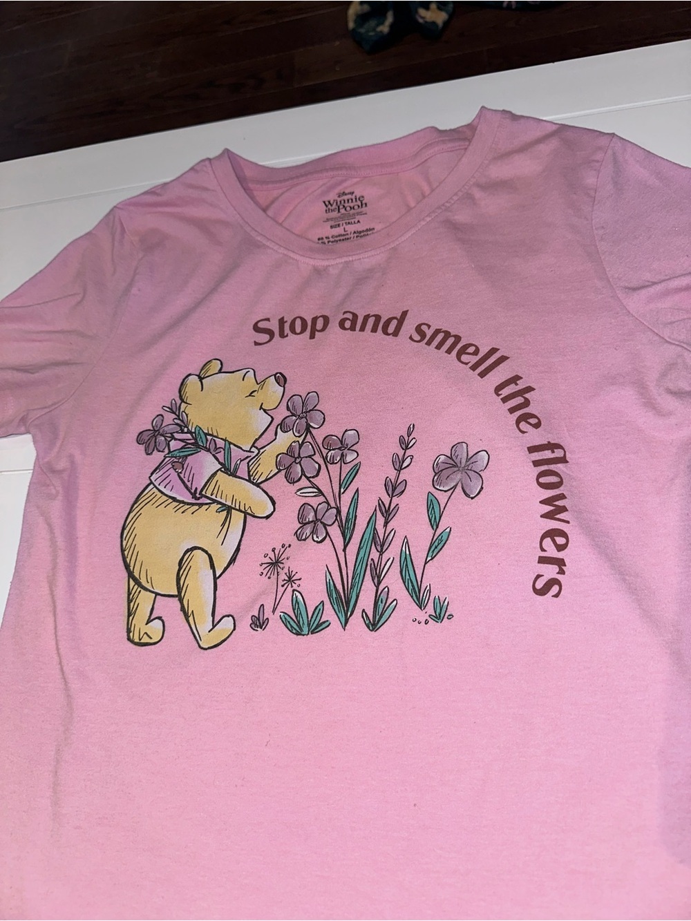 Disney Winnie the Pooh Floral Graphic Tee